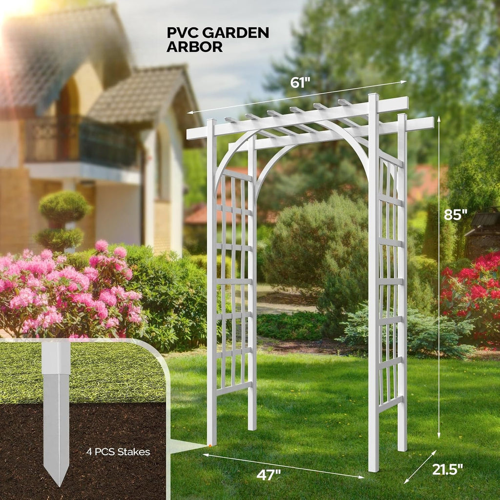 PVC Garden Arch Wedding Trellis Stand