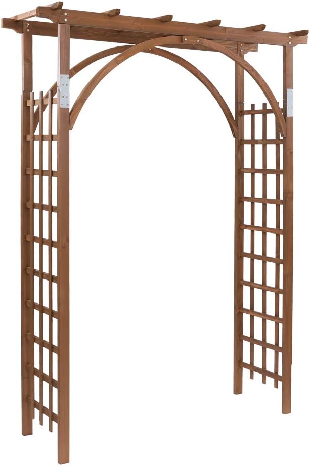 Wooden Outdoor Garden Arch Trellis Decor
