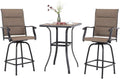 Outdoor Swivel Patio Bar Stools Set