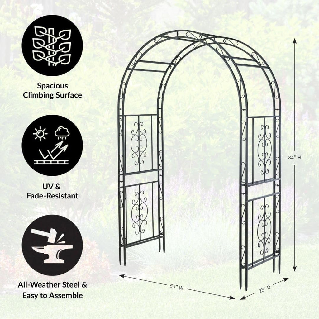 Metal Garden Arbor Climbing‑Plant Trellis