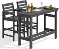 Outdoor Adirondack Bar Table Chair Set