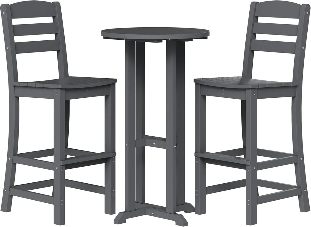 Outdoor High‑Top Bar Table Chair Set