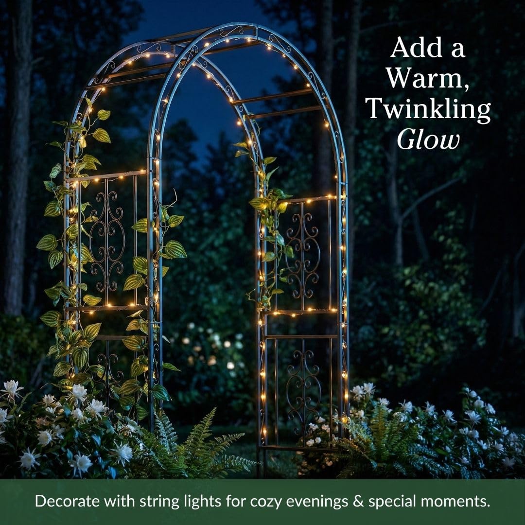 Metal Garden Arbor Climbing‑Plant Trellis