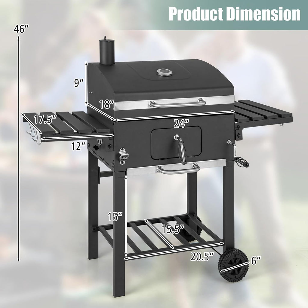Outdoor Charcoal BBQ Cooking Grill
