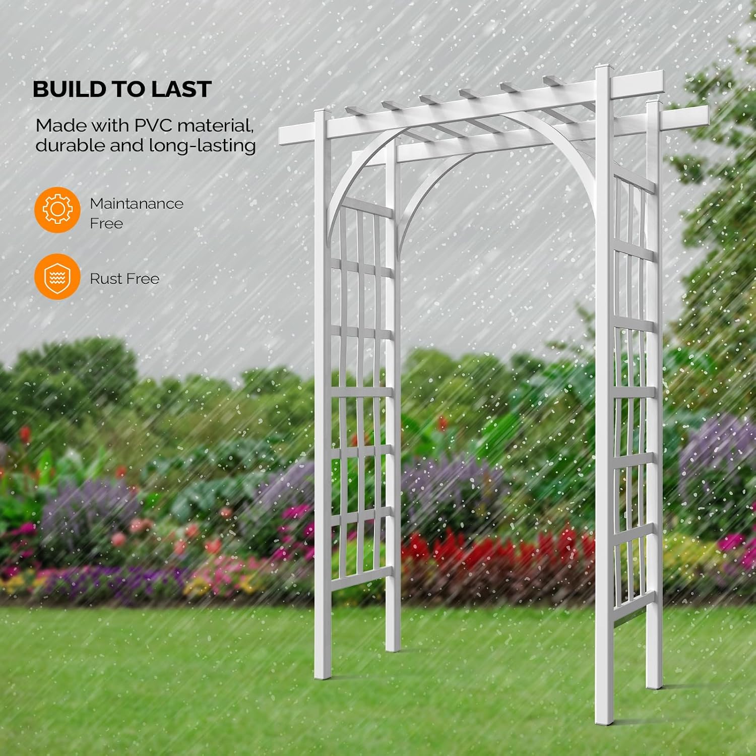 PVC Garden Arch Wedding Trellis Stand