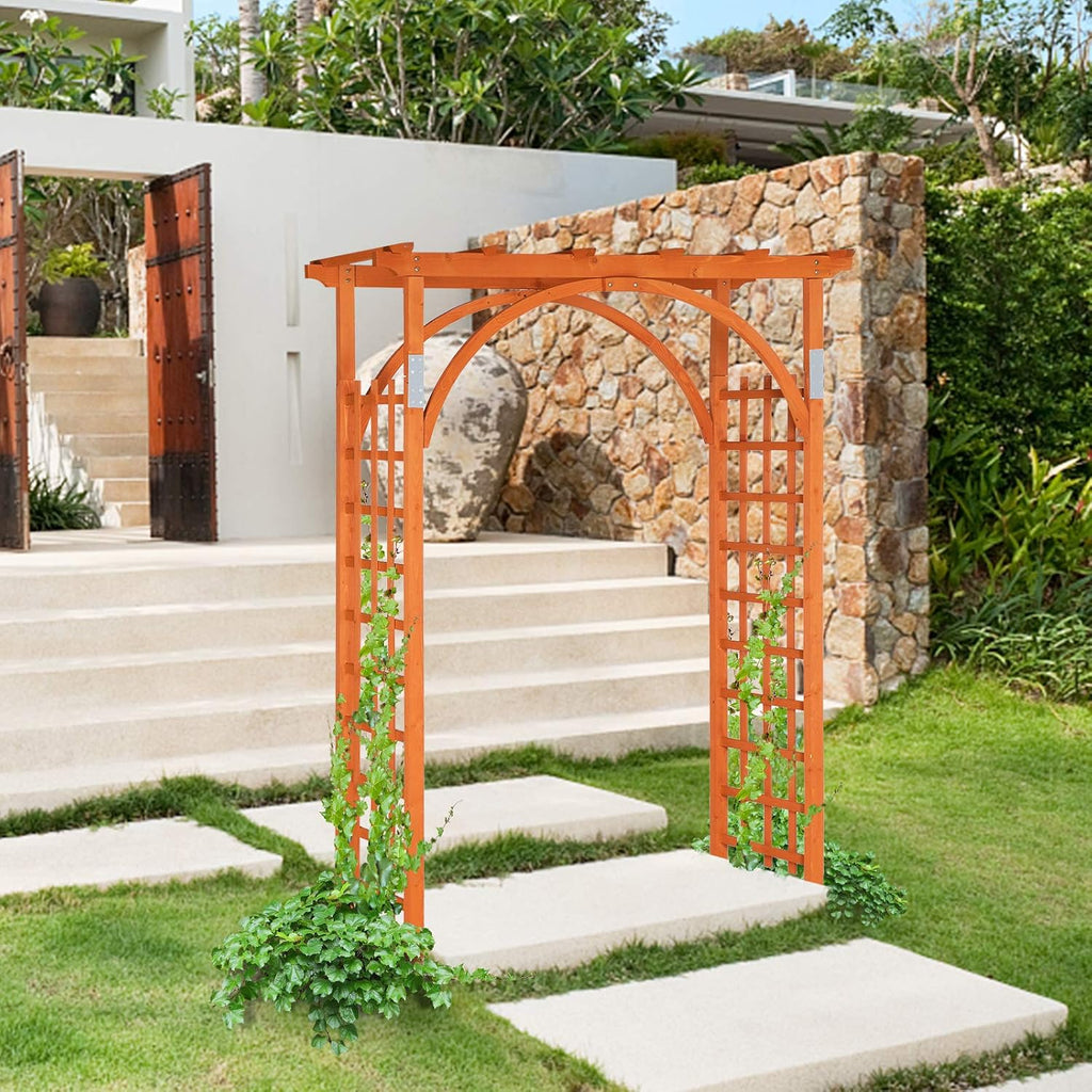 Wooden Garden Arch Climbing‑Plant Trellis