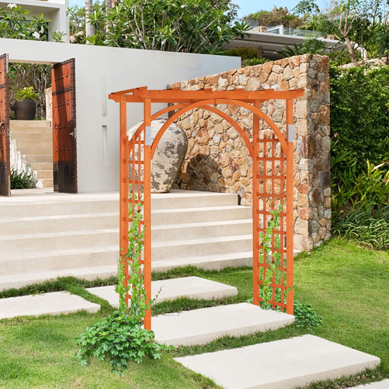 Wooden Garden Arch Climbing‑Plant Trellis