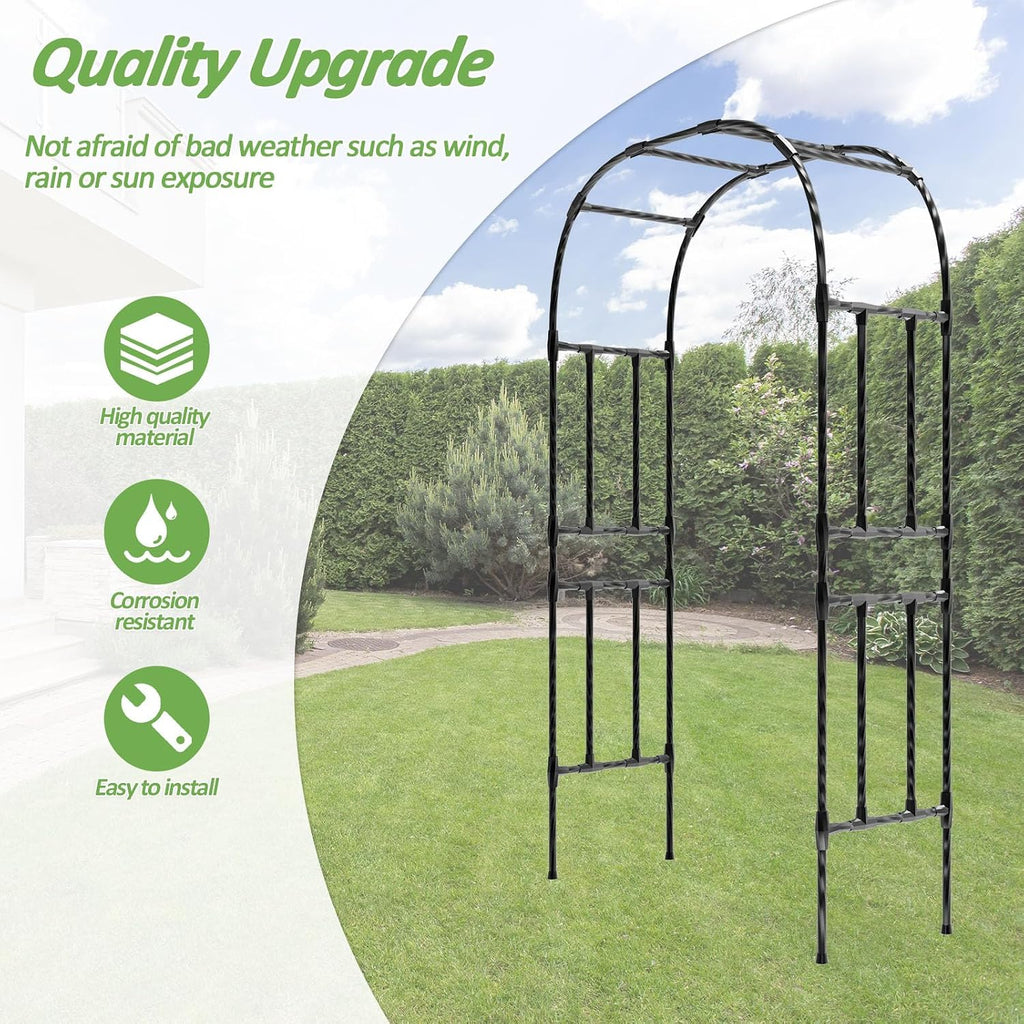 Heavy‑Duty Metal Garden Arch Trellis