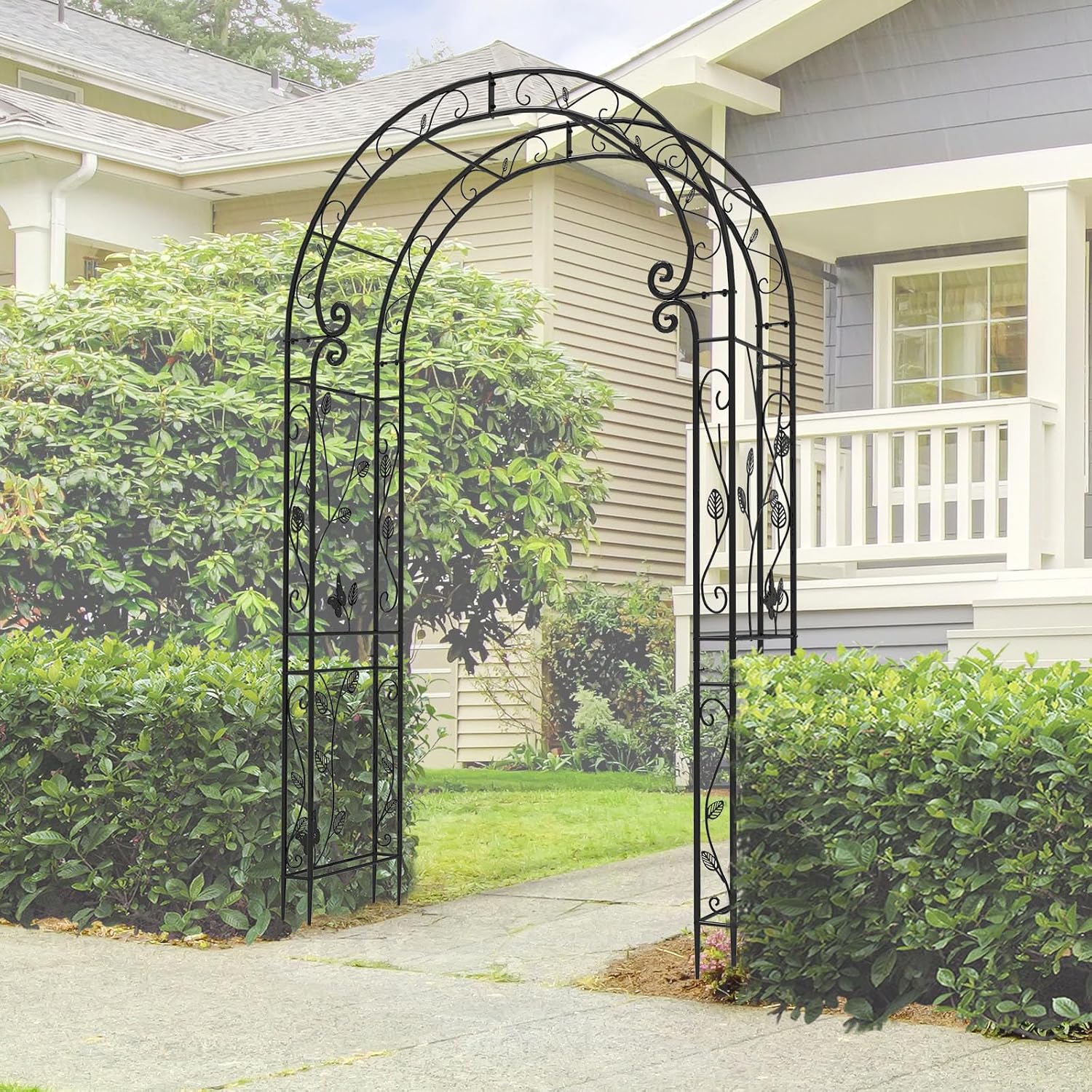 Sturdy Metal Garden Arch Trellis Stand