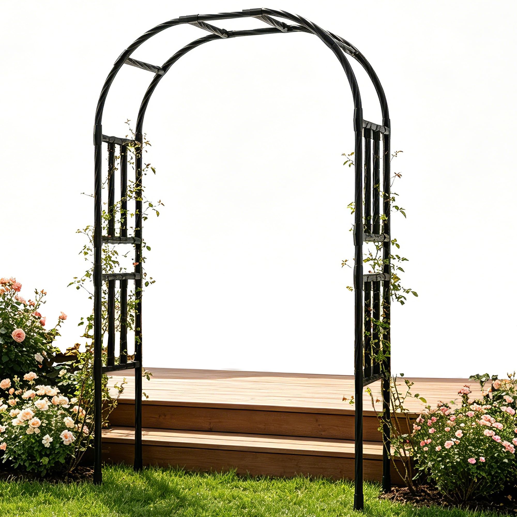 Heavy‑Duty Metal Garden Arch Trellis