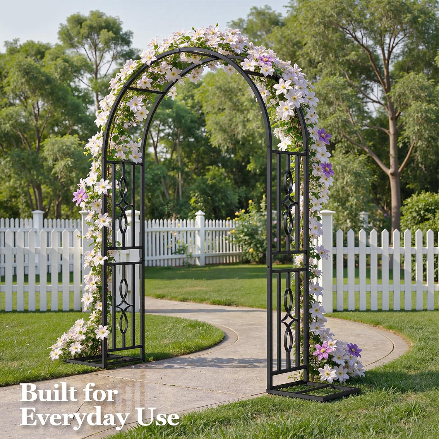 Stable Metal Garden Arch Trellis Decor