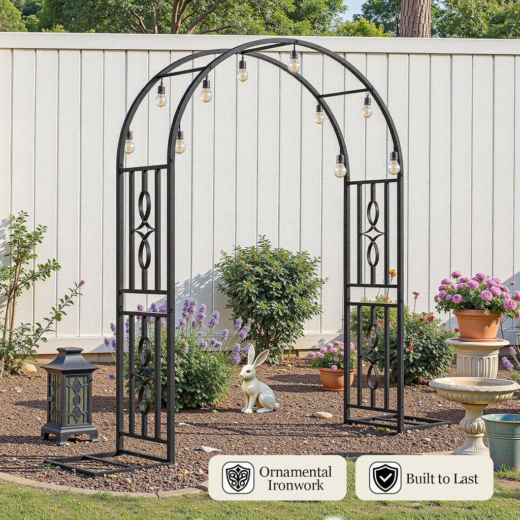 Stable Metal Garden Arch Trellis Decor